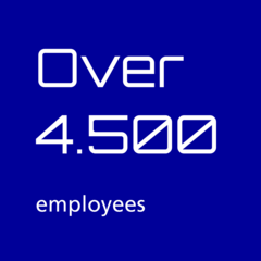 Over 4.500 employees